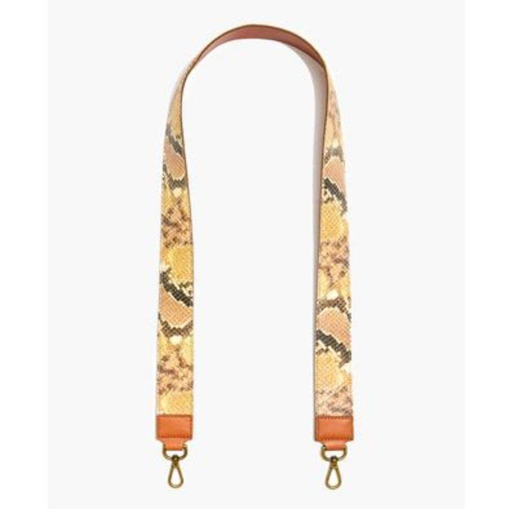 Madewell Snake Embossed Leather Shoulder Bag Strap